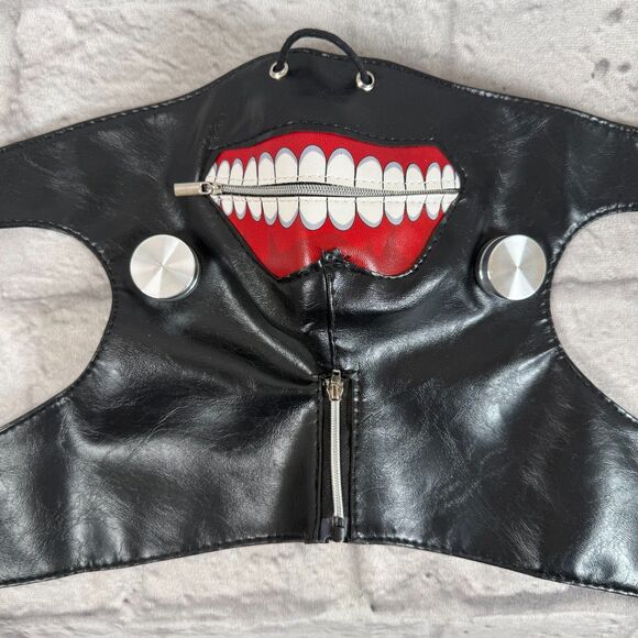 Tokyo Ghoul Kaneki Ken Mouth Half Mask Cosplay Adjustable Anime Costume Piece - Picture 1 of 11